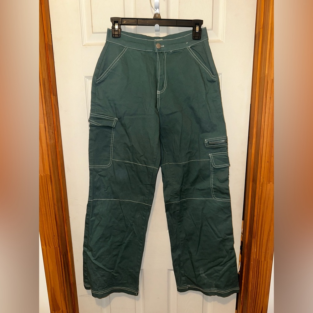 Rachel Paige Green Cargo Pants